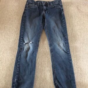 Wrangler Jeans, 5-pockets, slit at knee